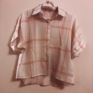 Plaid Blouse